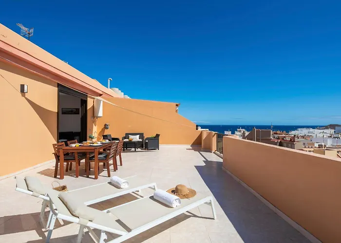 Medano4you Alex Sunset Lounge Penthouse Apartman El Médano
